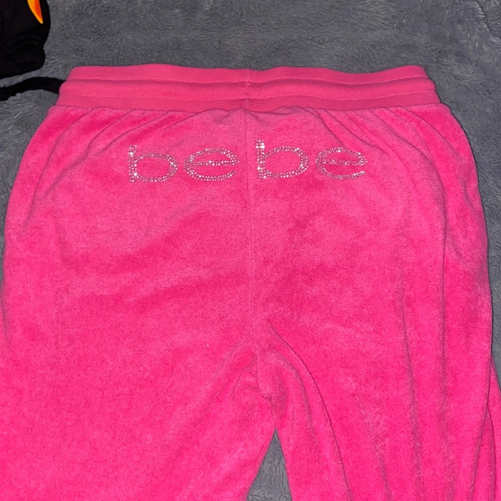 pink bebe sweatpants